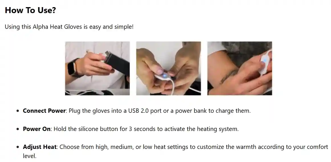 How to Use Alpha Heat Gloves